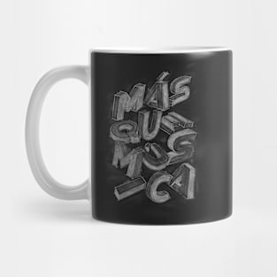 lettering more than music Mug